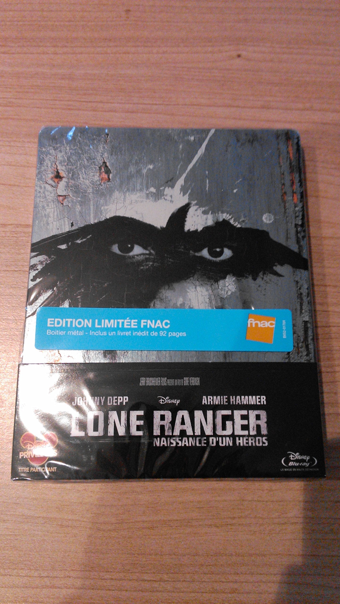 Lone Ranger - Exklusiv Limited FNAC Steelbook mit 92 seitigem Booklet (France) - inkl. deutschem Ton - Blu-ray Movies