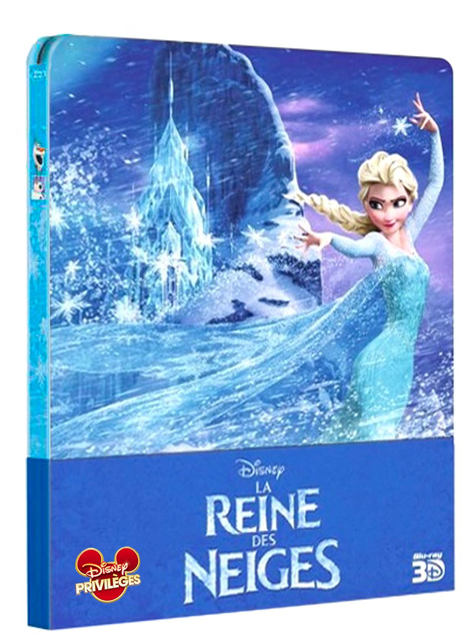 Die Eiskönigin 3D Steelbook - Frozen 3D Steelbook - La Reine Des Neiges 3D Steelbook - Blu-Ray 3D + Blu-Ray OOP in Englisch und Französisch Movies