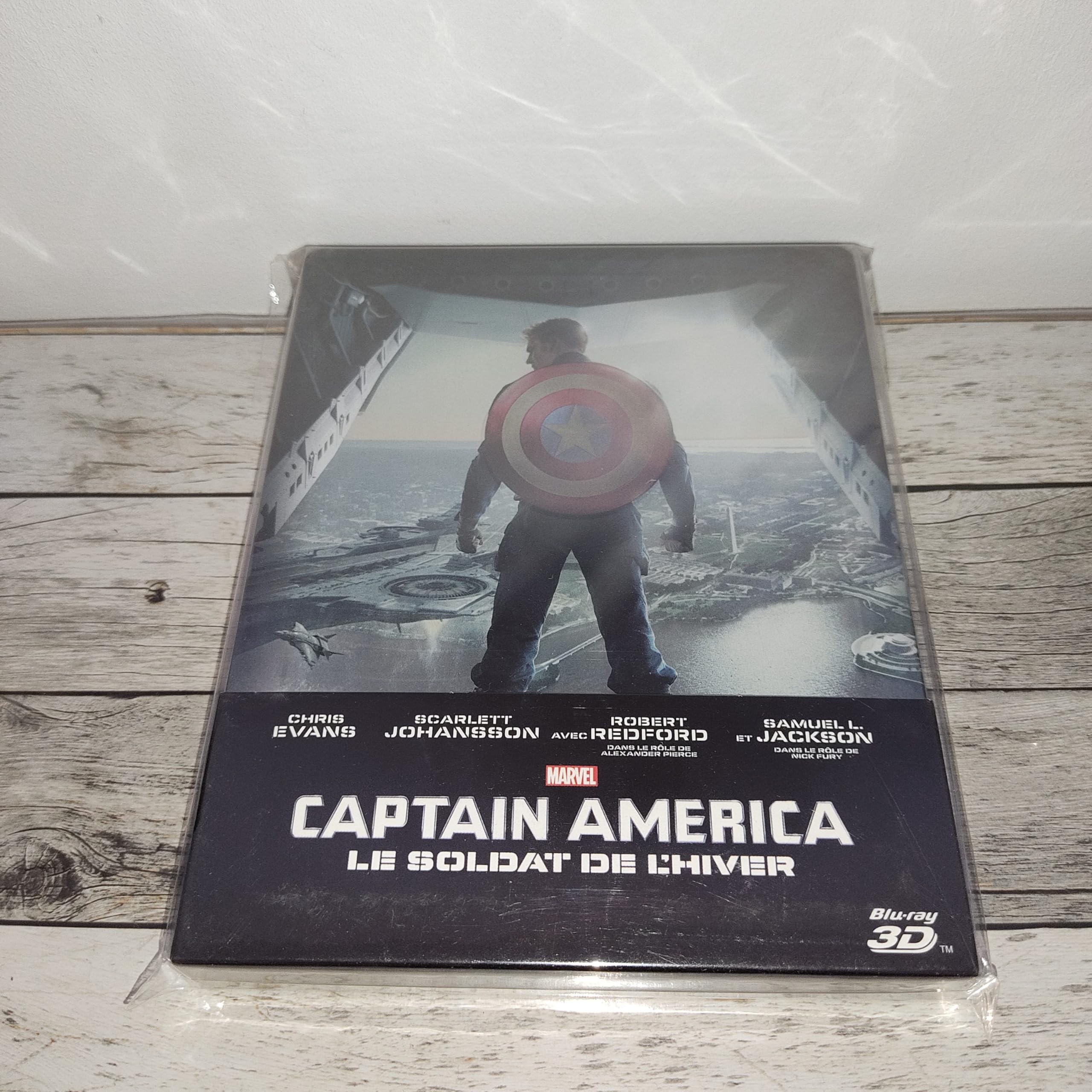CAPTAIN AMERICA LE SOLDAT DE L'HIVER BLU RAY STEELBOOK 2D/3D dvd