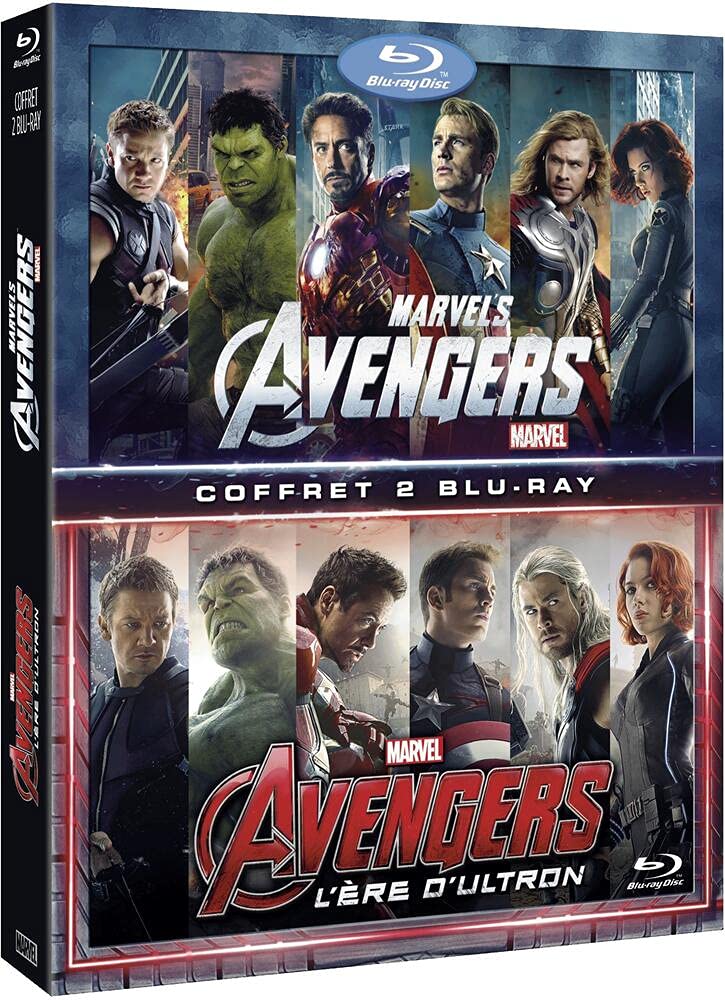 Coffret avengers : avengers 1 ;avengers 2 : l'ère d'ultron Films