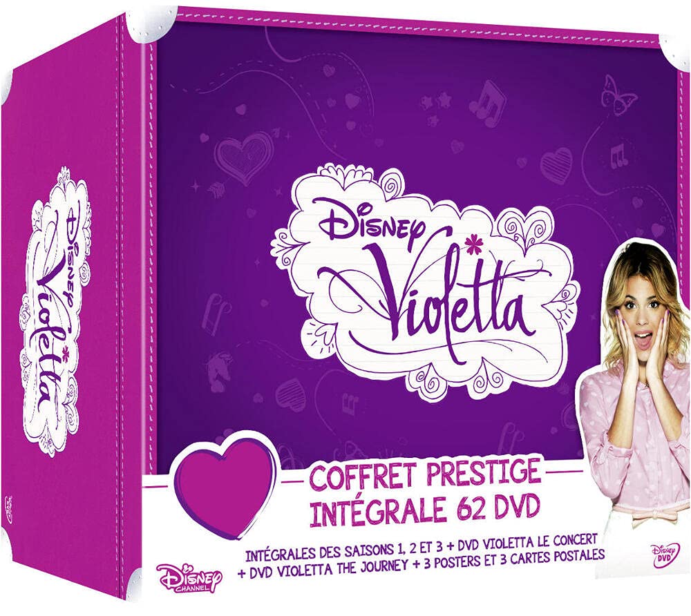 Violetta - Coffret Prestige Intégrale 61 DVD : Intégrales des saisons 1, 2 et 3 + Violetta, le concert + 3 posters et 3 cartes postales Box sets