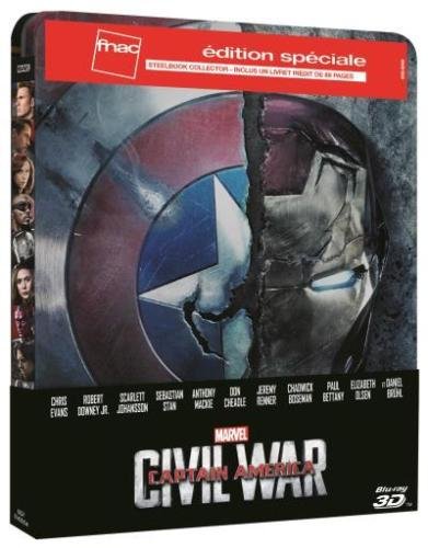 Captain America-Civil War-3d+2D-Steelbook dvd
