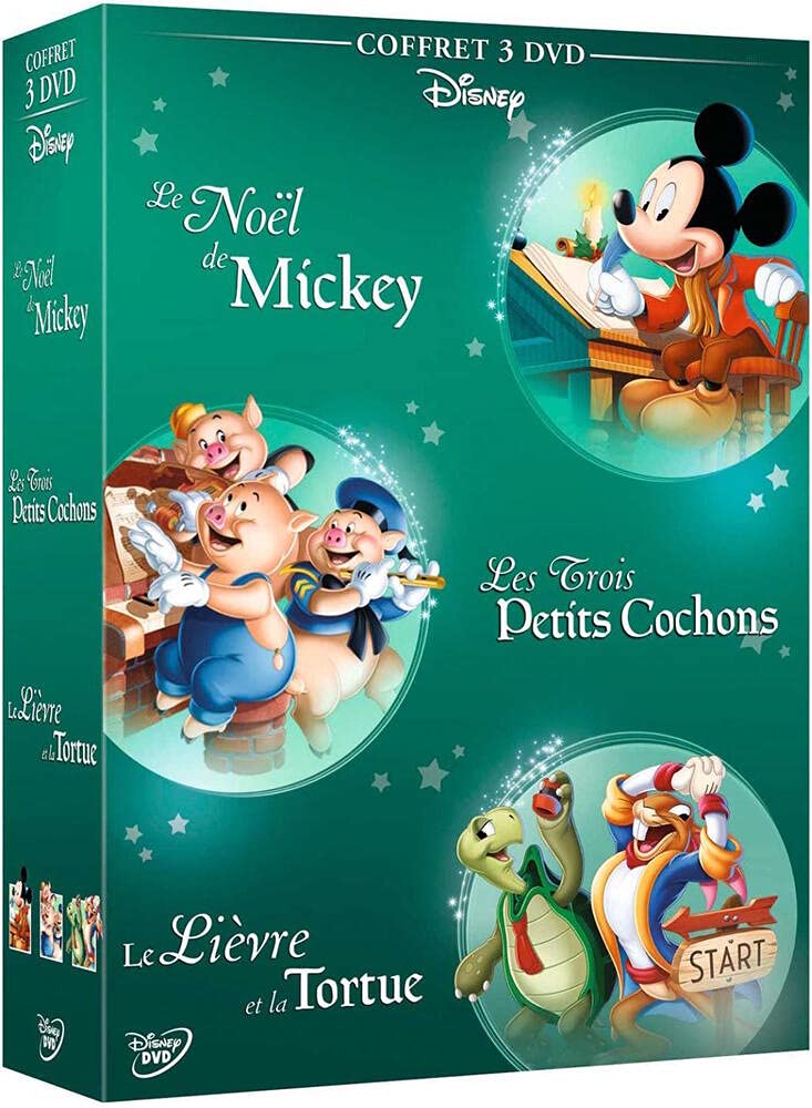 Coffret les intemporels disney 3 films : le noël de mickey ; les trois petits cochons ; le lièvre et la tortue Movies