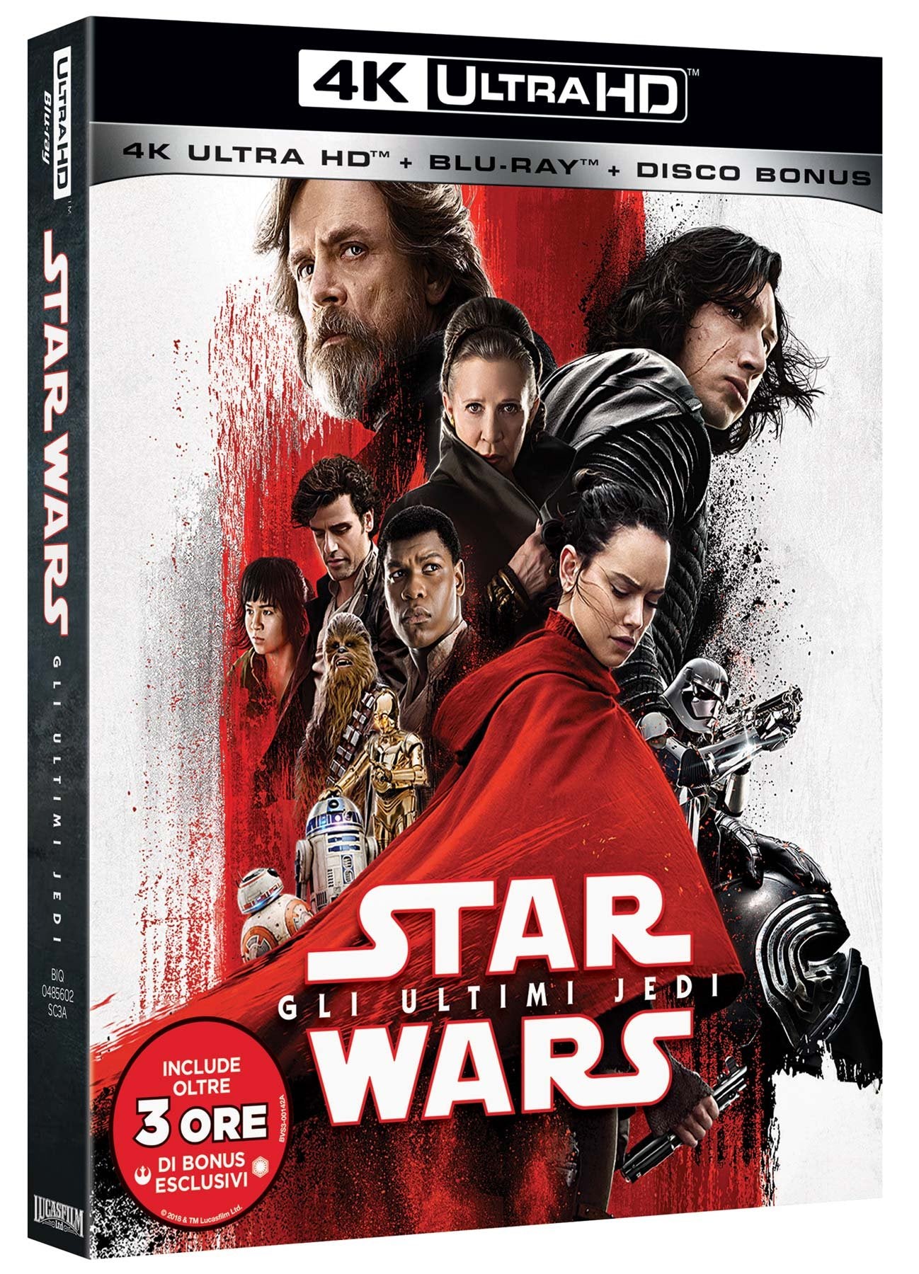 star wars - gli ultimi jedi (blu-ray 4k ultra hd+2 blu-ray) BluRay Italian Import Films