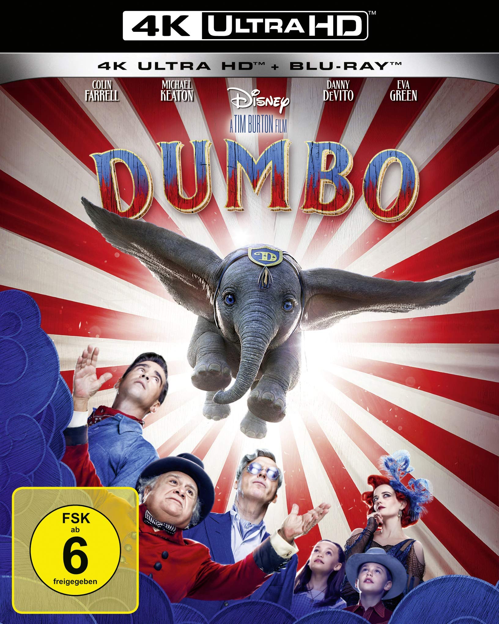 Dumbo (2019) 4K,1 UHD-Blu-ray + 1 Blu-ray: Live-Action.USA Films
