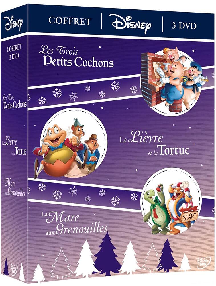 Coffret les intemporels disney 3 films : les 3 petits cochons ; le lièvre et la tortue ; la mare aux grenouilles Movies