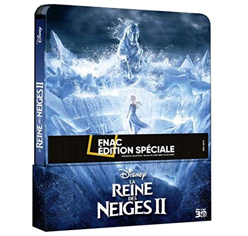 La reine des neiges 2 (2019) - blu-ray 2d + 3d édition limitée - boîtier steelbook dvd