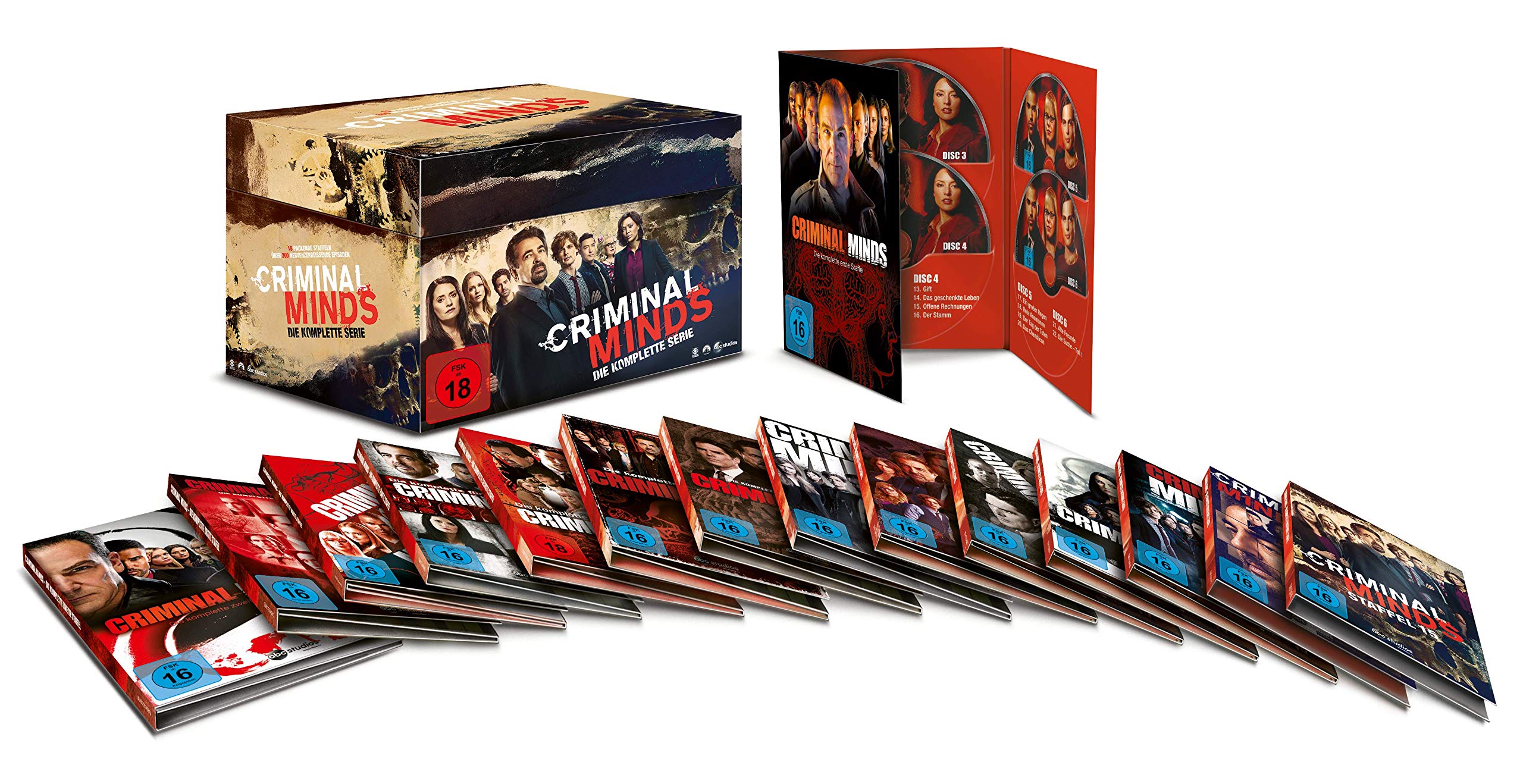 Criminal Minds - Komplettbox Staffel 1-15 (78 Discs) Box sets