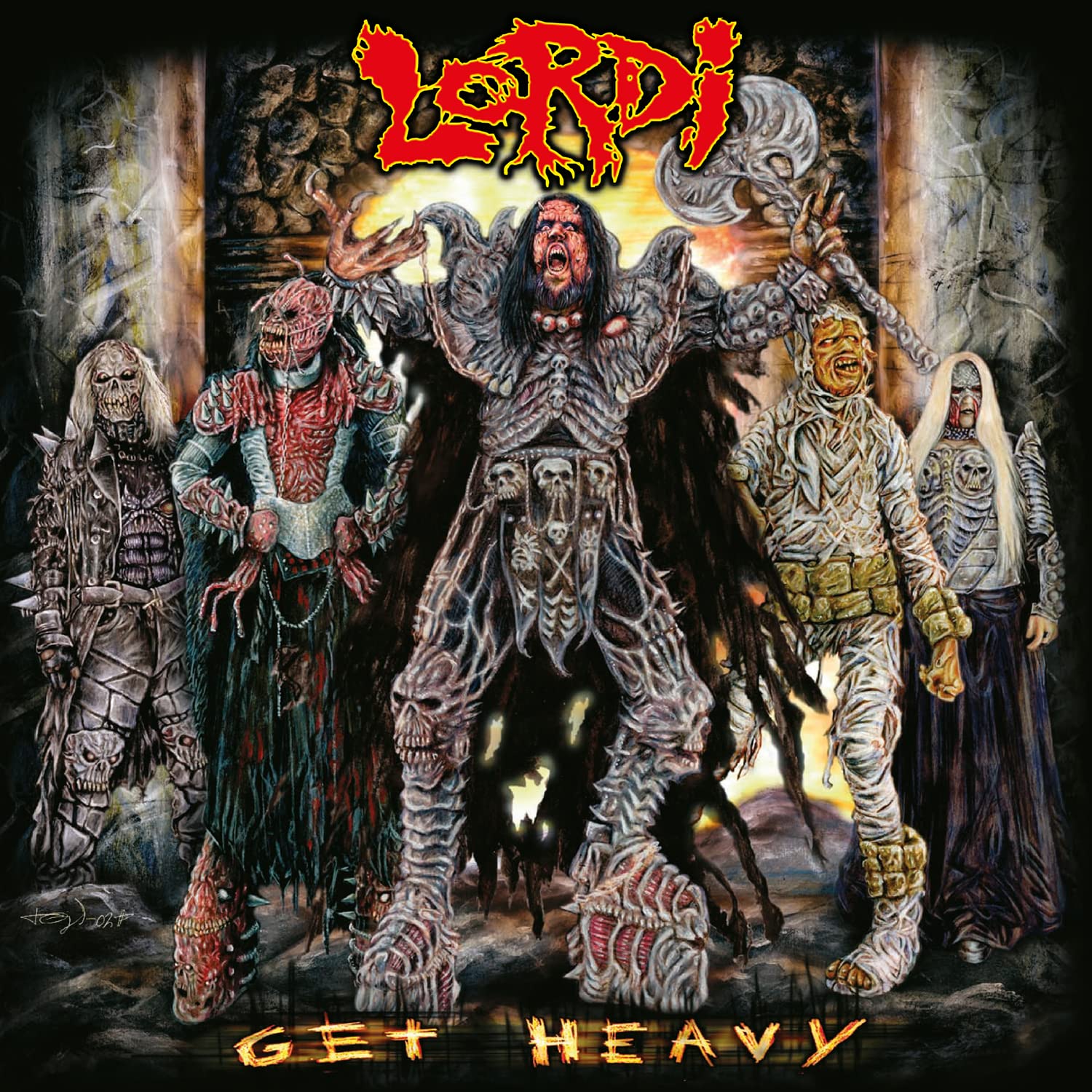 Get Heavy/Vinyle Argent et Vert Fonce Marbre Audiophile 180gr/Pochette Gatefold cd