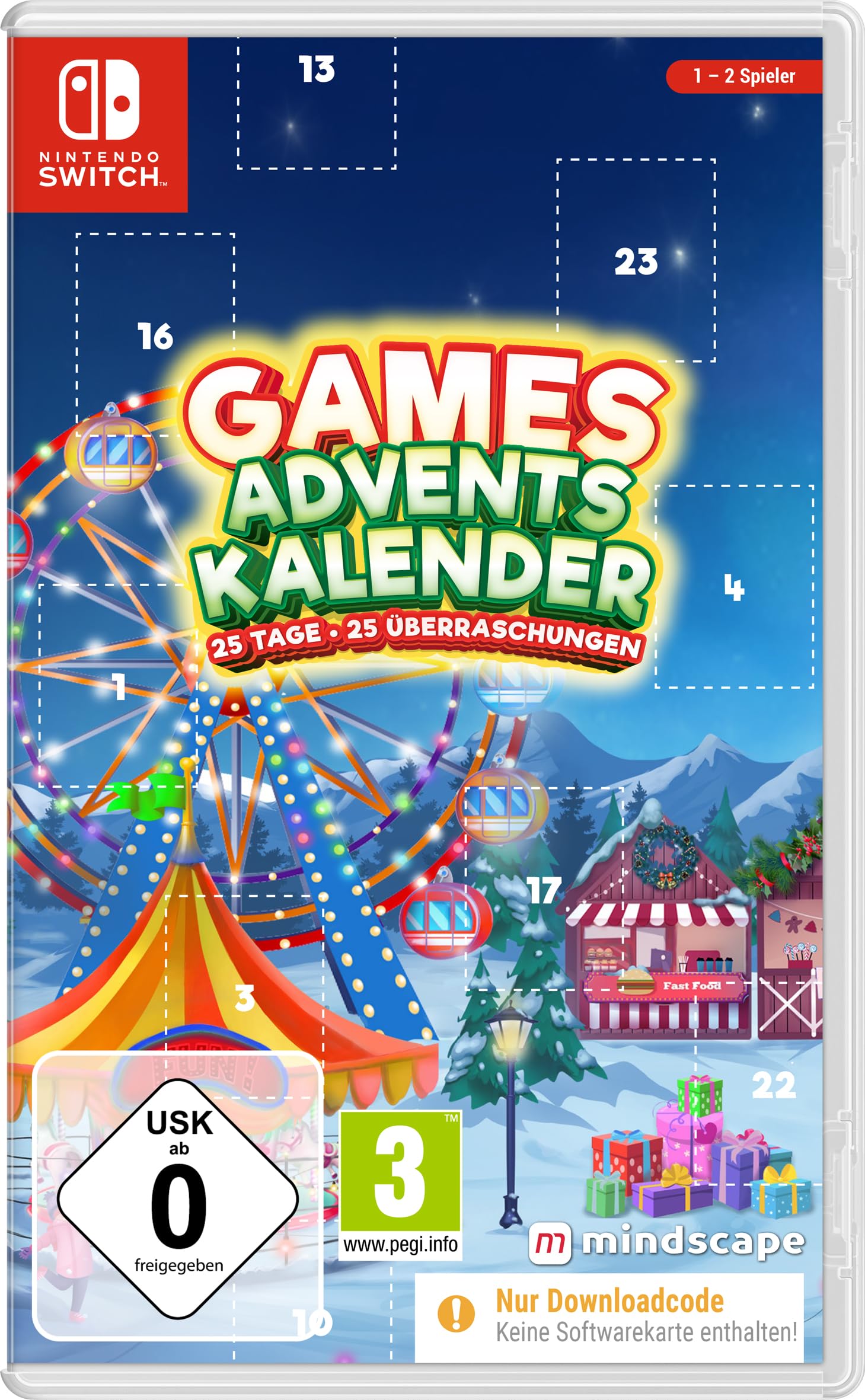 Games Adventskalender 2023 (Code in a Box) (Switch) Nintendo Switch