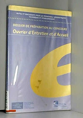Dossier de preparation au concours ouvrier d'entretient et d'accueil Books