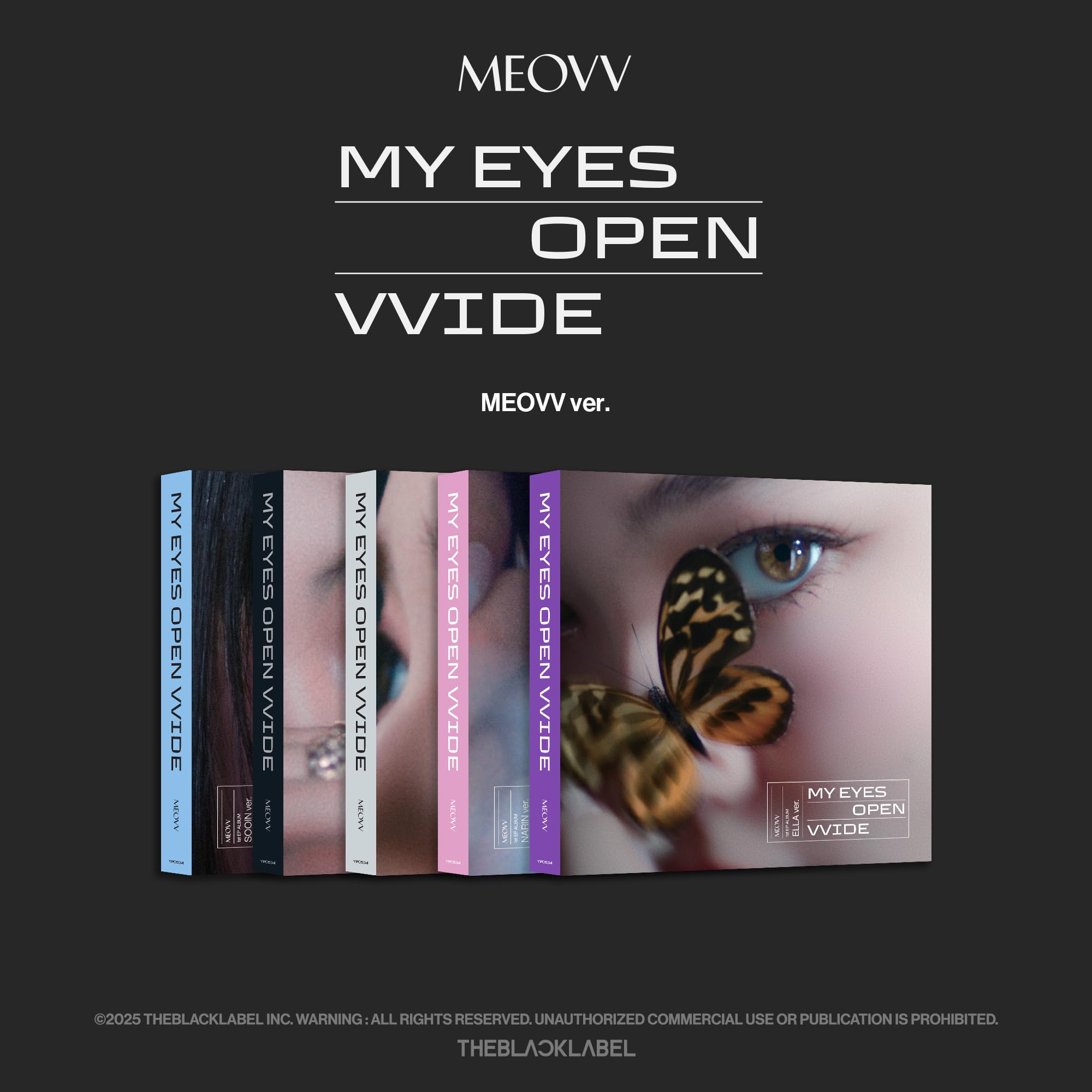 My Eyes Open Vvide - Meovv Version - Random Cover - incl. Photobook, Paper Doll Kit + Photocard Music