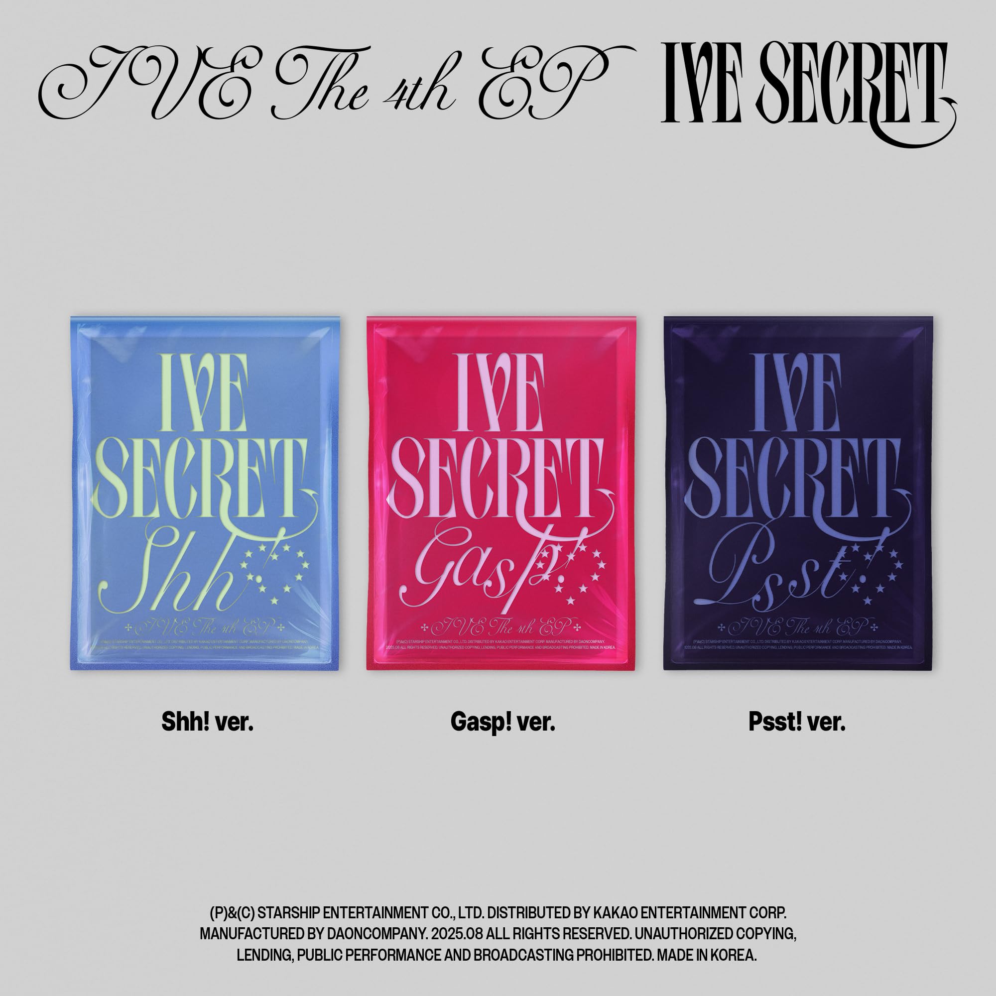 Ive Secret / 4th Mini Album / Photobook Music