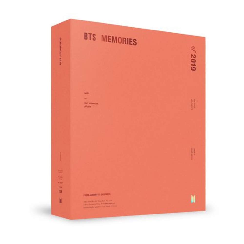BTS Memories of 2019 (6 DVD Set/Region Free) (incl. 4 x 6 7pc Photo Set,Paper Photocard Frame + Photocard) Movies