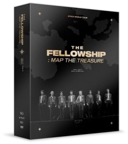 Ateez World Tour The Fellowship: Map the Treasure Seoul DVD (incl.148pg Photobook, 8pc Mini-Poster, Photocard + VR Cardboard) Movies