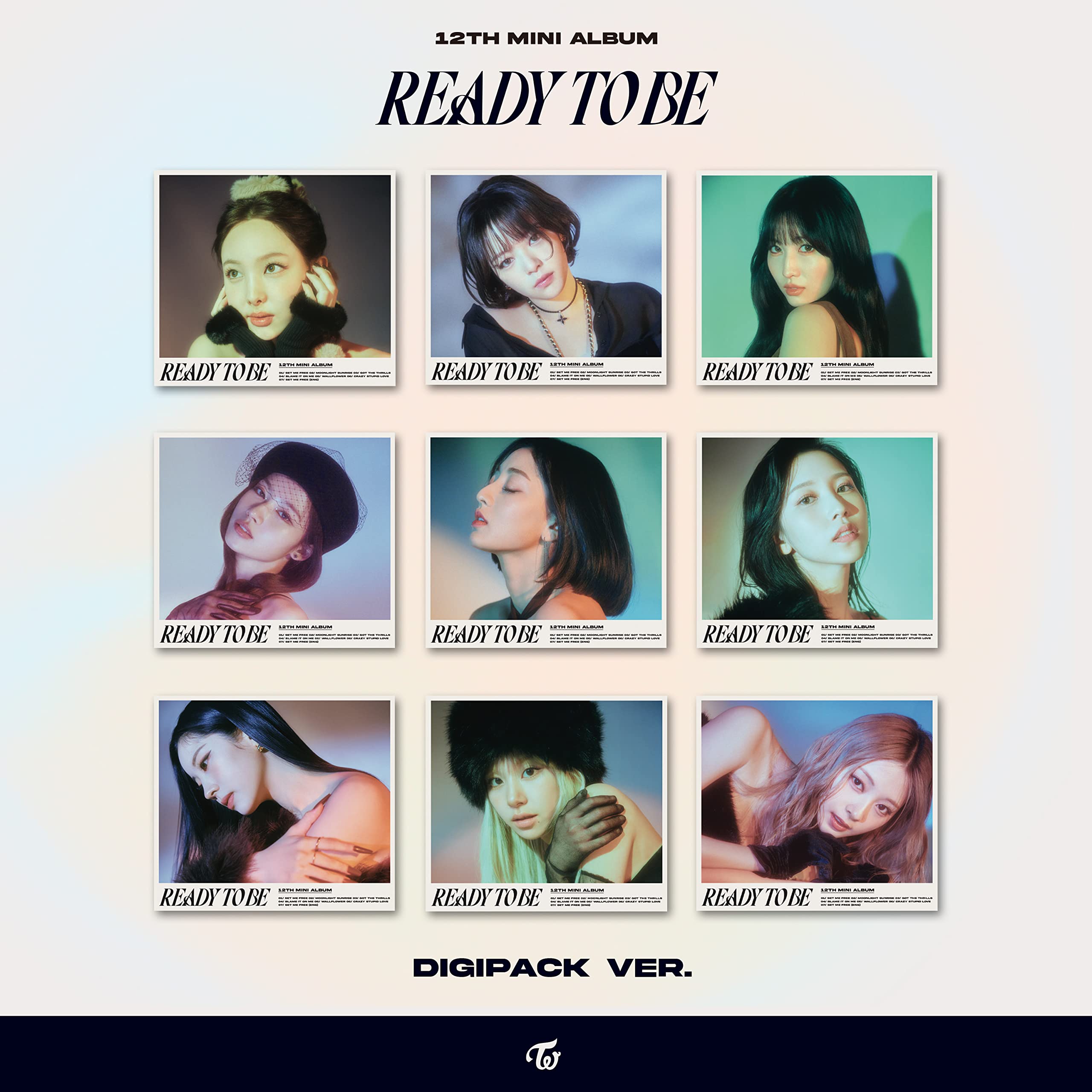 Ready To Be (12Th Mini Album) Digipack Ver. - Photobook, CD-R, Folded Poster, Sticker, Mini Poster, Photocard Music