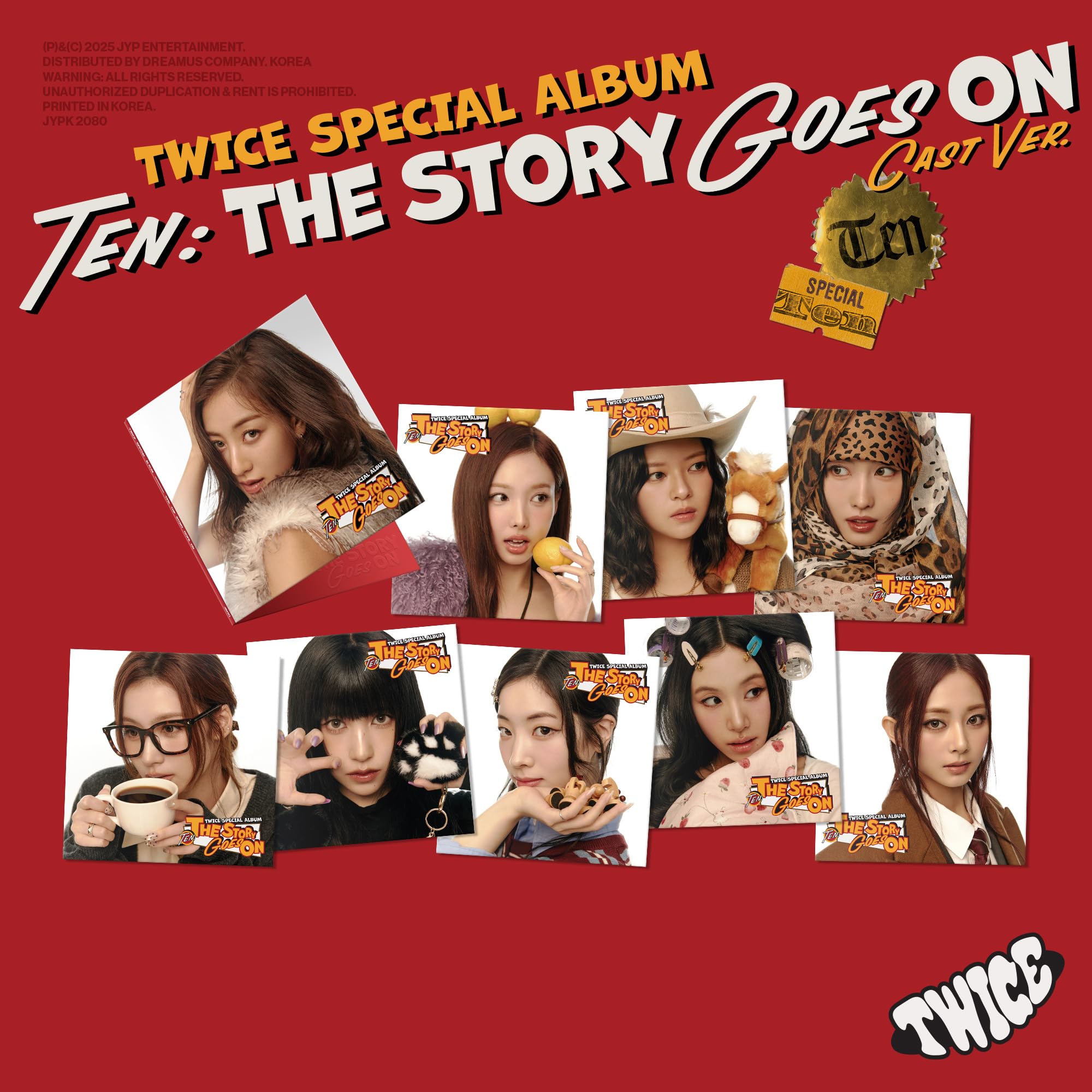 Audio Cd Twice - Ten: The Story Goes On (Cast Ver.) Music