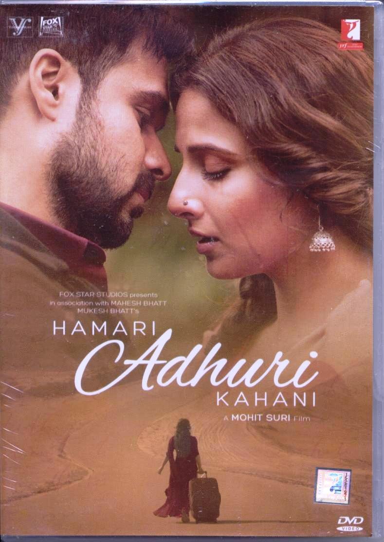 Hamari Adhuri Kahaani Hindi DVD Stg:Emraan Hashmi, Vidya Balan, Rajkummar Rao - 2015 Bollywood Film Cinama Movies