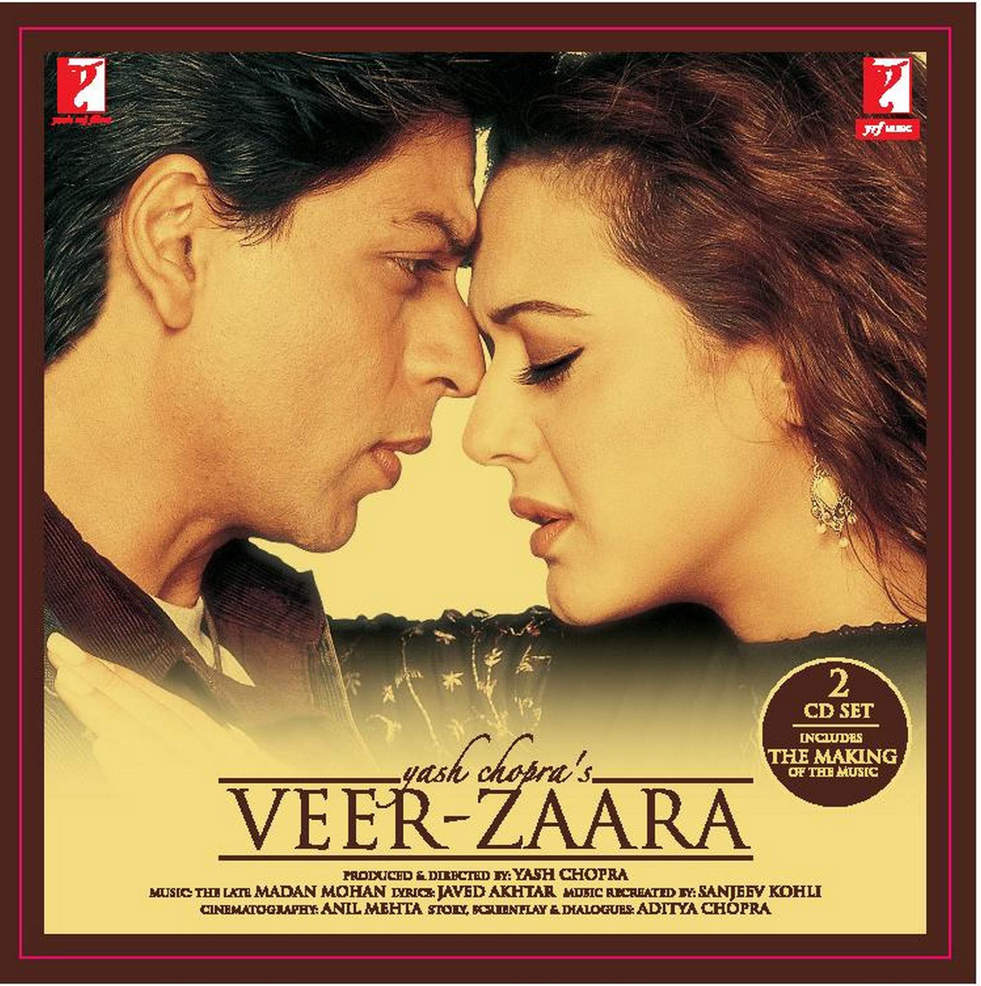 Veer Zaara - Collectors Edition | 4 CD-Set in Golden Box | Special Yash Chopra Edition | Bollywood Music