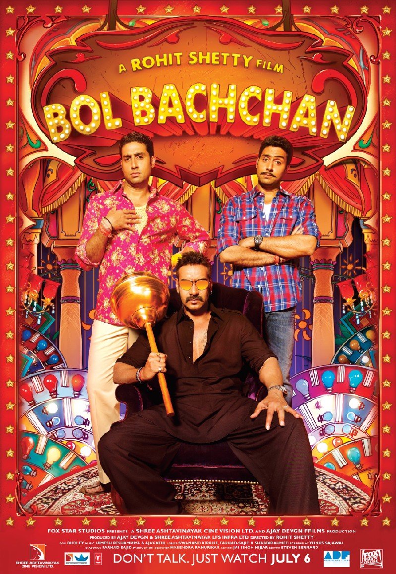 Bol Bachchan. Bollywood Film mit Ajay Devgan und Abhishek Bachchan. Films