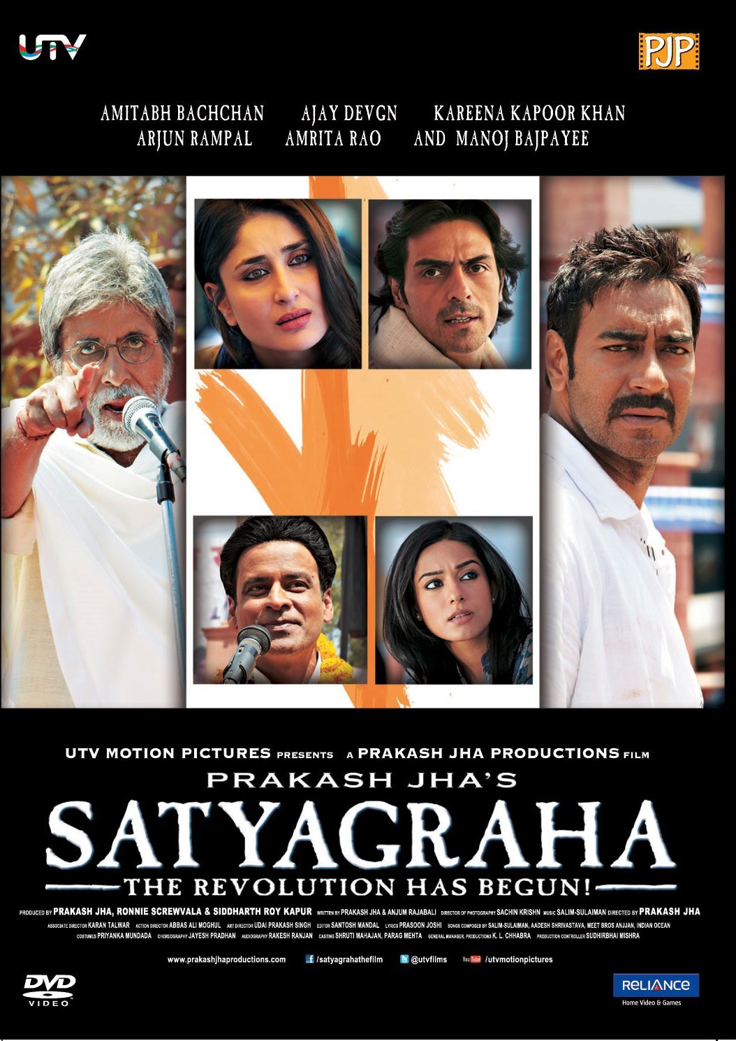 Satyagraha. Bollywood Film mit Amitabh Bachchan und Kareena Kapoor. Sprache: Hindi, Untertitel: Englisch. Weder deutsche Synchronisation noch Untertiteln. Movies