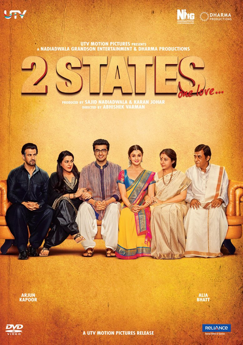 2 States Hindi DVD (Bollywood Film/Cinema/Movie) (2013) Films