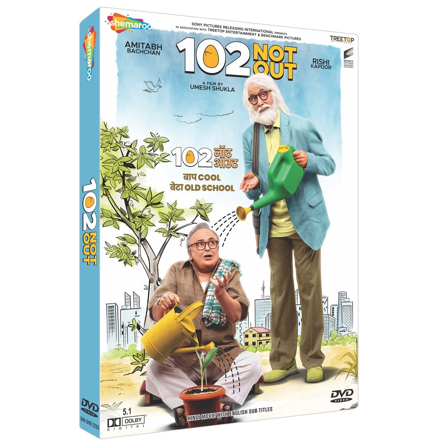 102 NOT OUT Film ~ DVD ~ Bollywood ~ Amitabh Bachchan, Rishi Kapoor ~ Hindi mit englischem Untertitel ~ India ~ 2018 ~ Original SHEMAROO DVD ~ verkauf nur über Bollywood 24/7 Movies