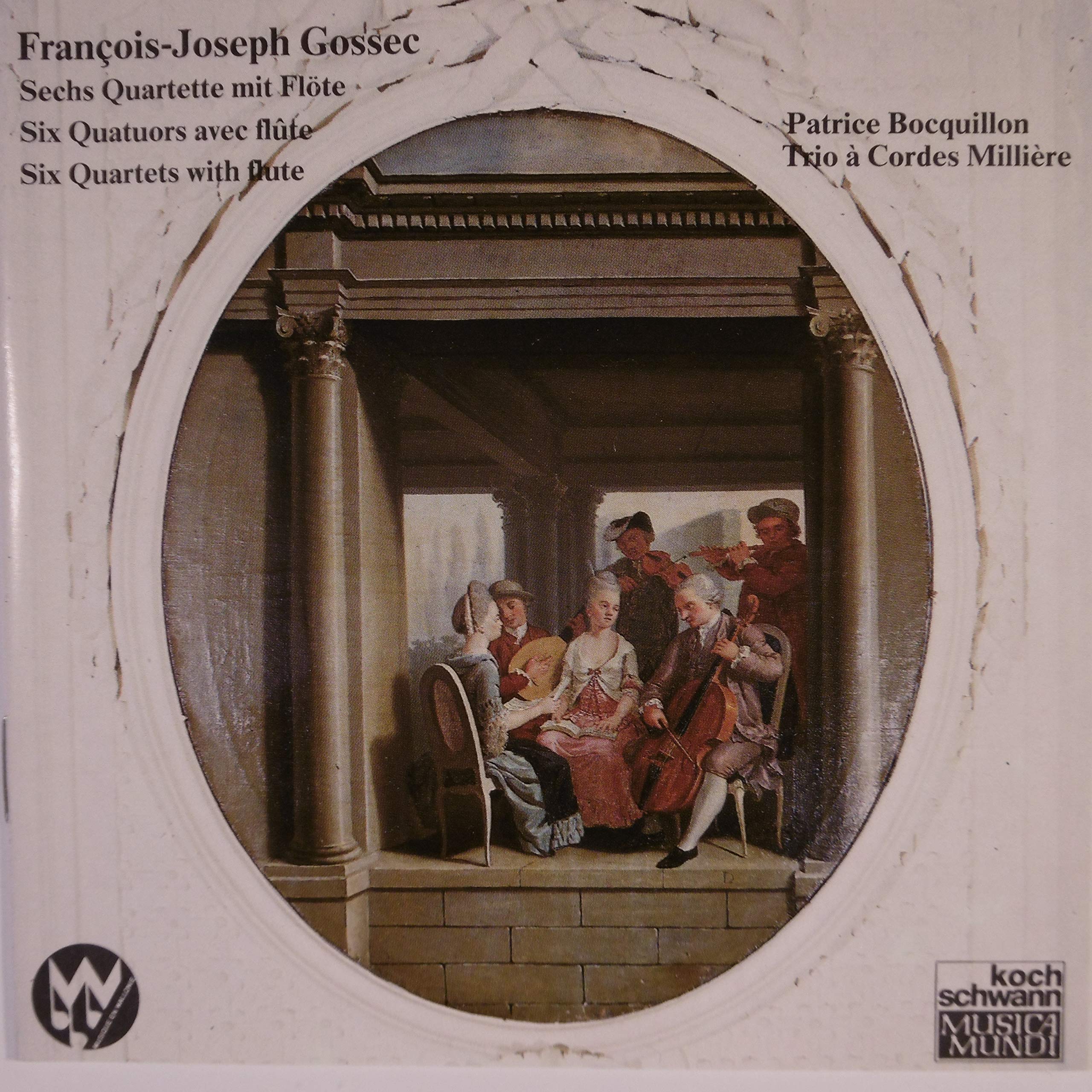 GOSSEC - SIX QUATUORS AVEC FLUTE - PATRICE BOCQUILLON, TRIO A CORDES MILLIERE Music