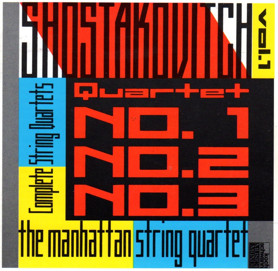 Dimitri Schostakowitsch (1906-1975) Streichquartette Nr. 1-3 Music