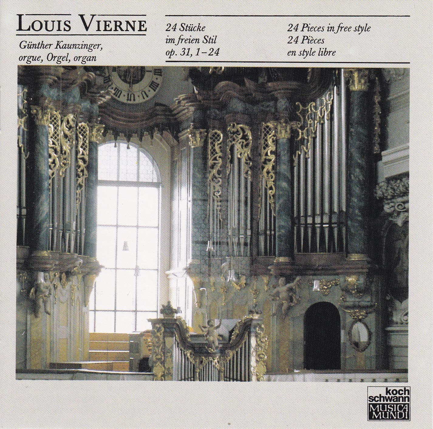 Louis Vierne - 24 Stücke im Freien Stil für Orgel Music
