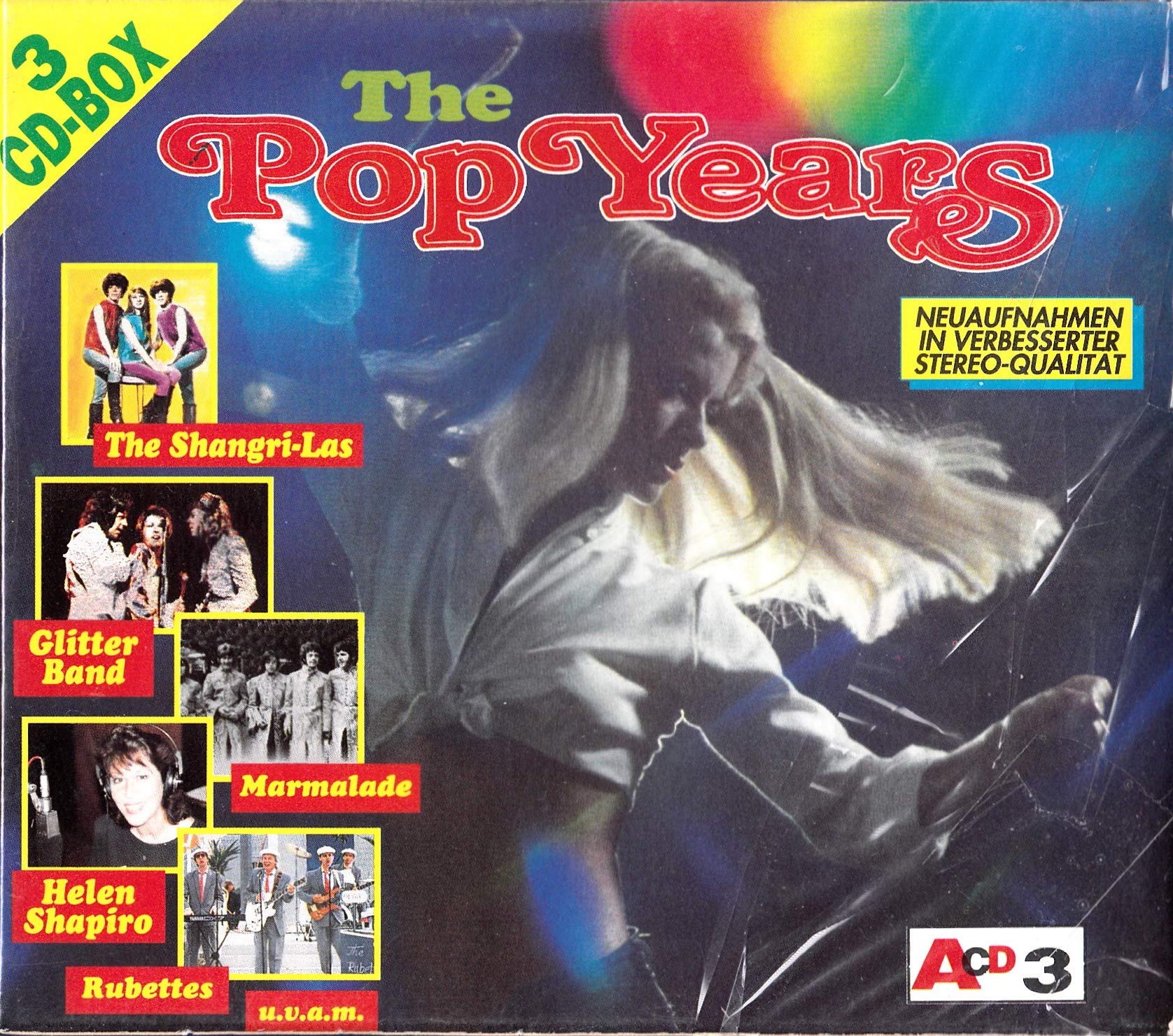 THE POP YEARS - Top Hits + Top Interpreten - Neuaufnahmen in verbesserter Stereo-Qualität - 3 CD-BOX Music