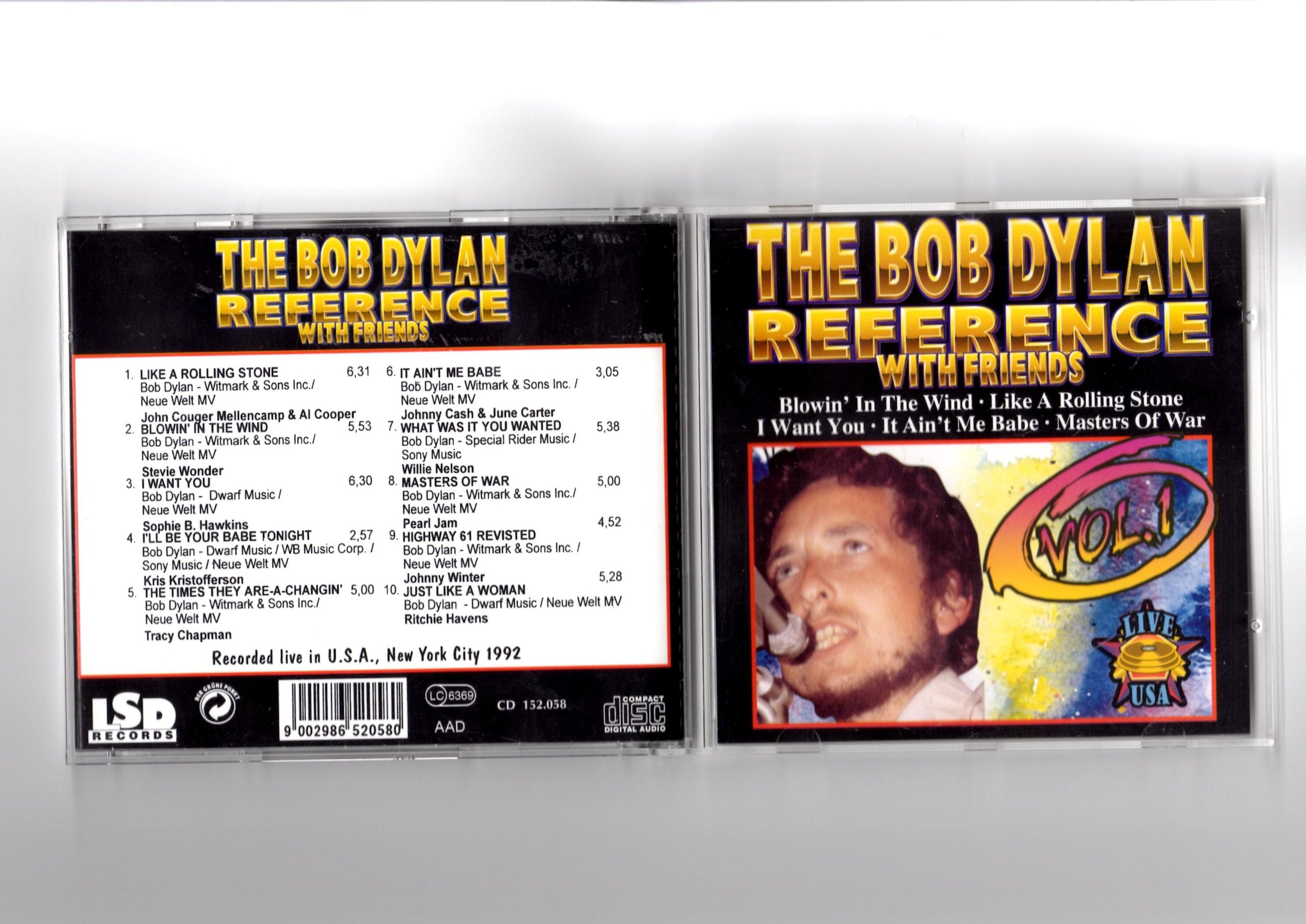 Reference with friends 1-Live (U.S.A., New York City 1992, feat. Stevie Wonder, Tracy Chapman, Willie Nelson..) Country & Folk