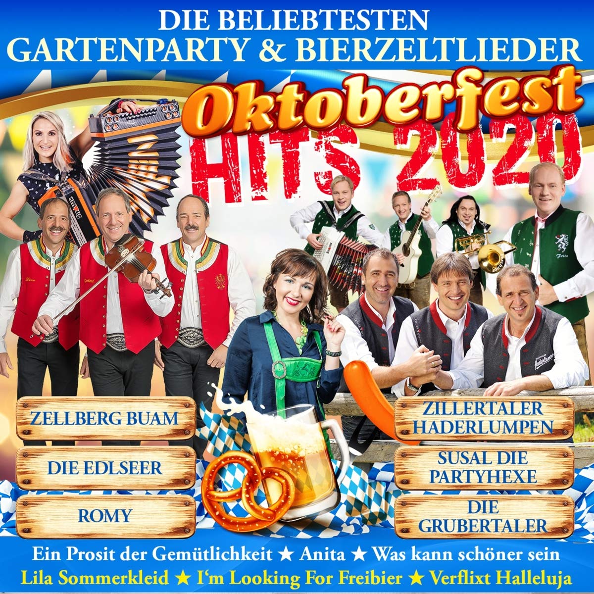 Oktoberfest Hits 2020 - Gartenparty & Bierzeltlieder CD German Schlager & Volksmusik
