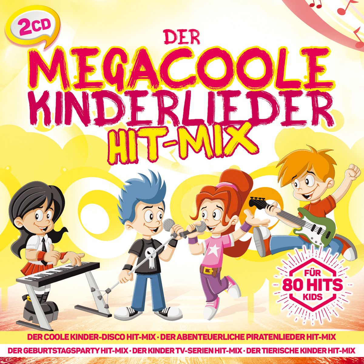 Der megacoole Kinderlieder Hit-Mix 80 Hits f Kids Children & Young People