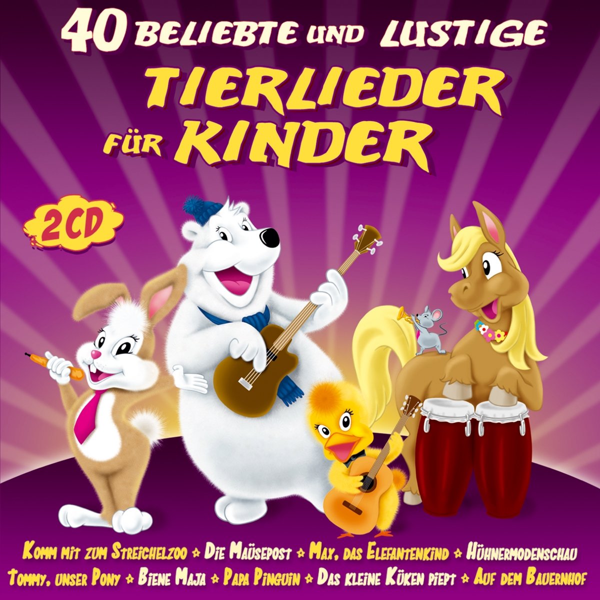 40 beliebte u.lustige Tierlieder f.Kinder cd