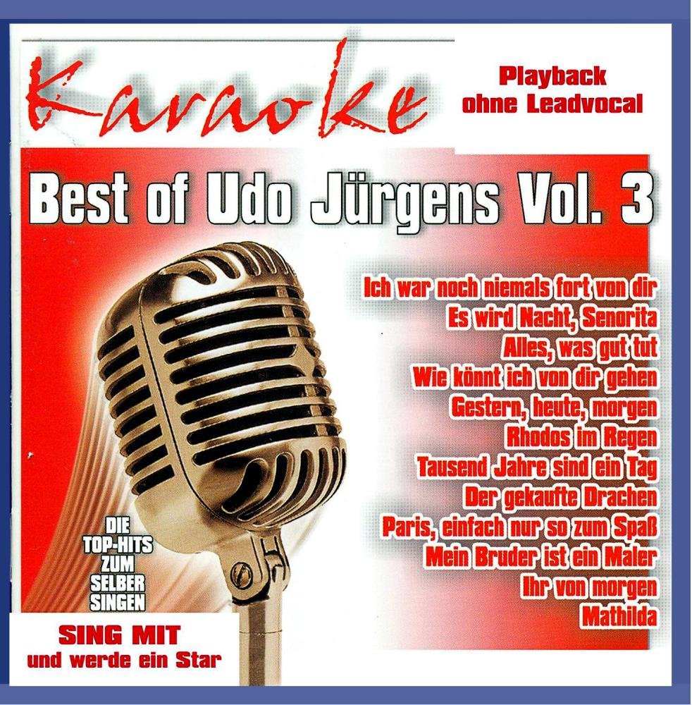 Karaoke - Best of Udo Jürgens Vol. 3 (CD +G) cd