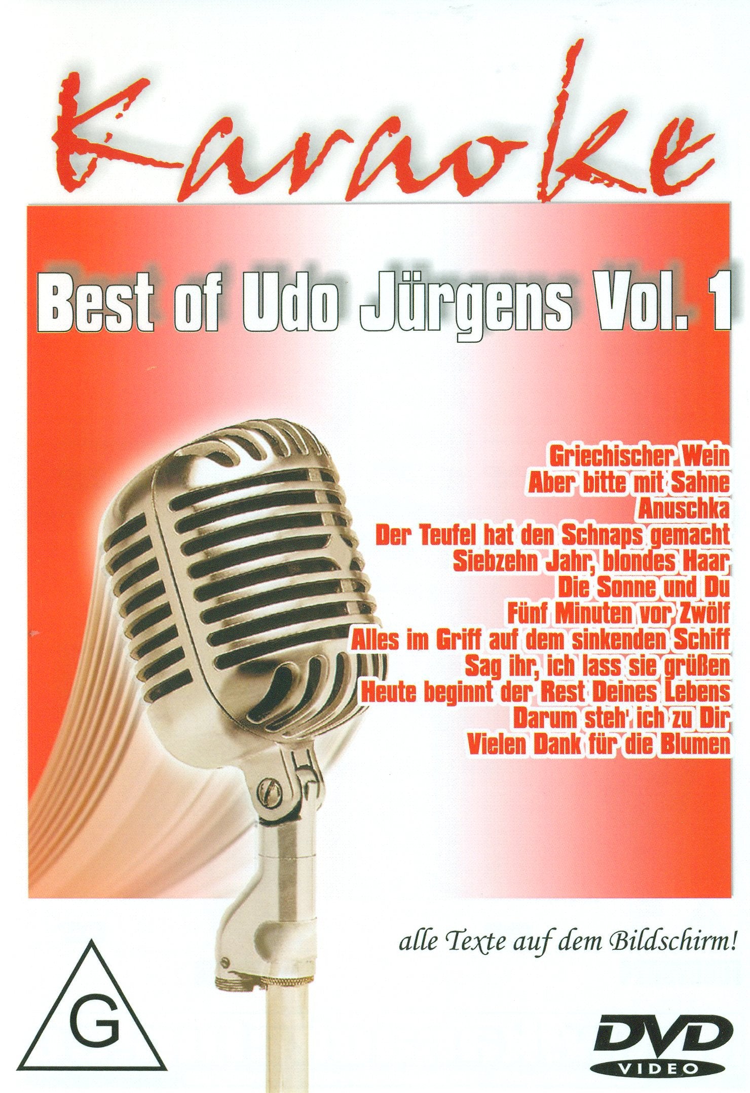 Karaoke - Best of Udo Jürgens Vol. 1 Music