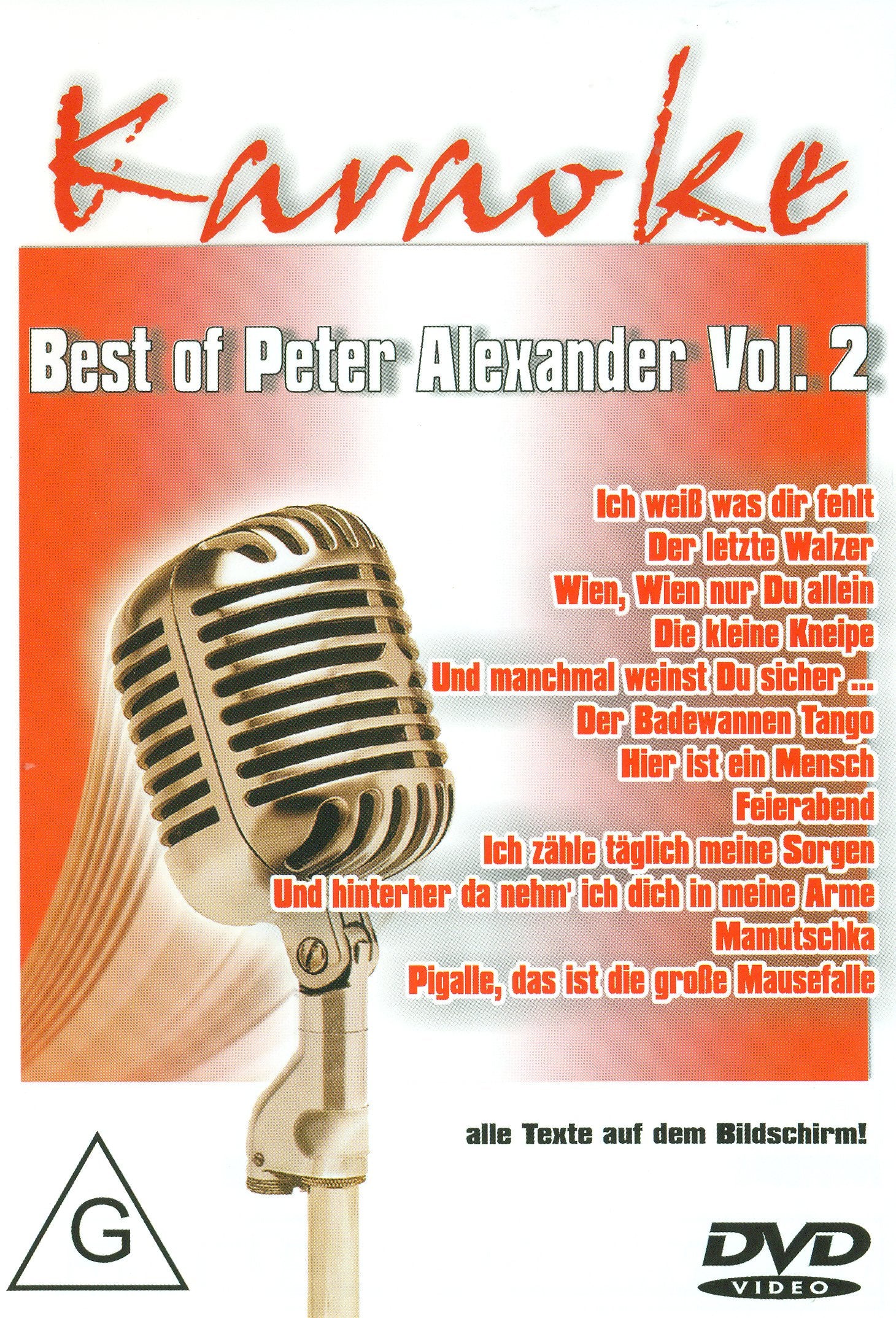 Karaoke - Best of Peter Alexander Vol. 2 Films