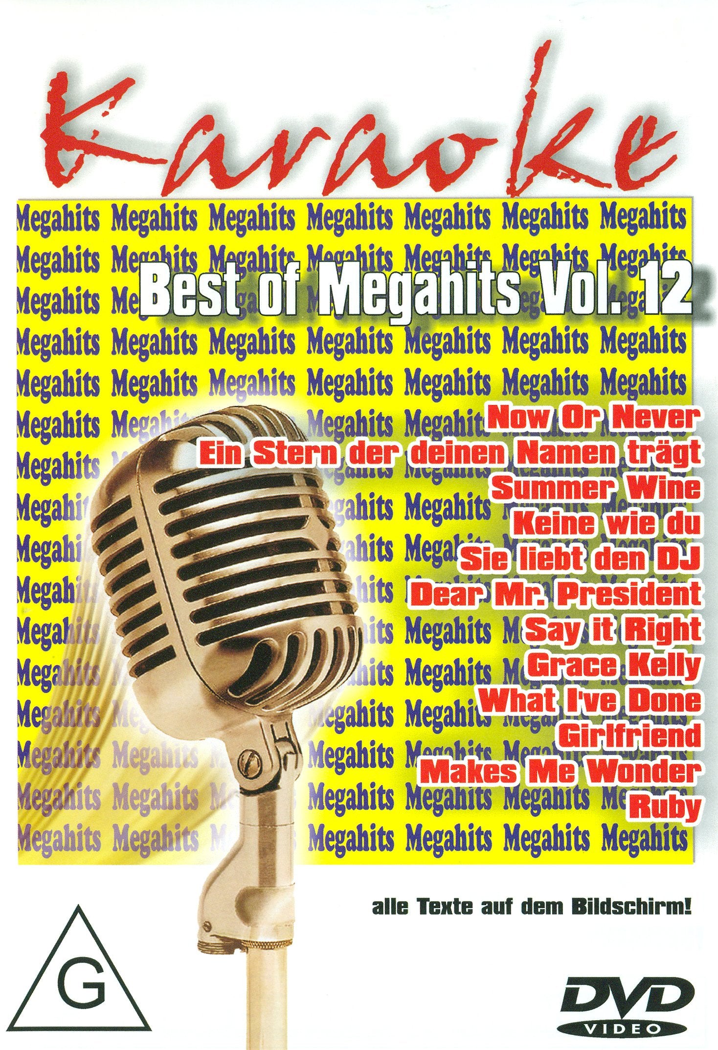 Karaoke - Best of Megahits Vol. 12 Films