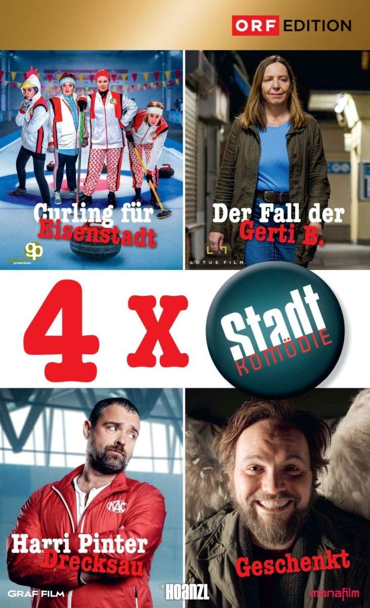 Stadtkomödien-Set 2: Curling für Eisenstadt / Der Fall der Gerti B. / Harri Pinter, Drecksau / Geschenkt dvd