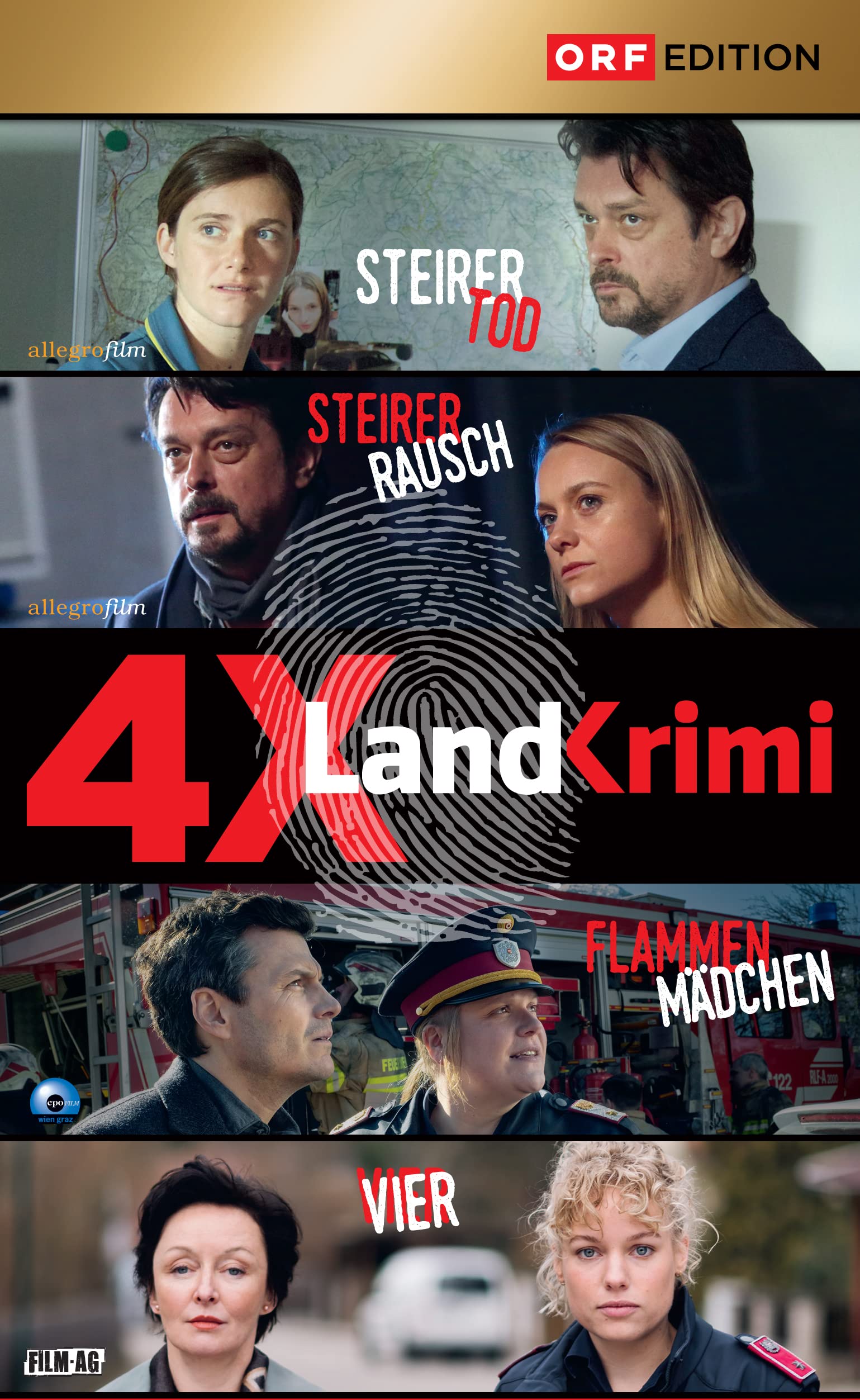 Landkrimi-Set 7: Steirertod/Steirerrausch/Flammenmädchen/Vier Soundtracks & Musicals
