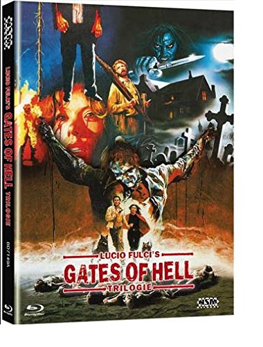 LUCIO FULCIS GATES OF HELL TRILOGIE (Blu-Ray) - Cover A - Mediabook - Limited 999 Edition - Uncut Movies