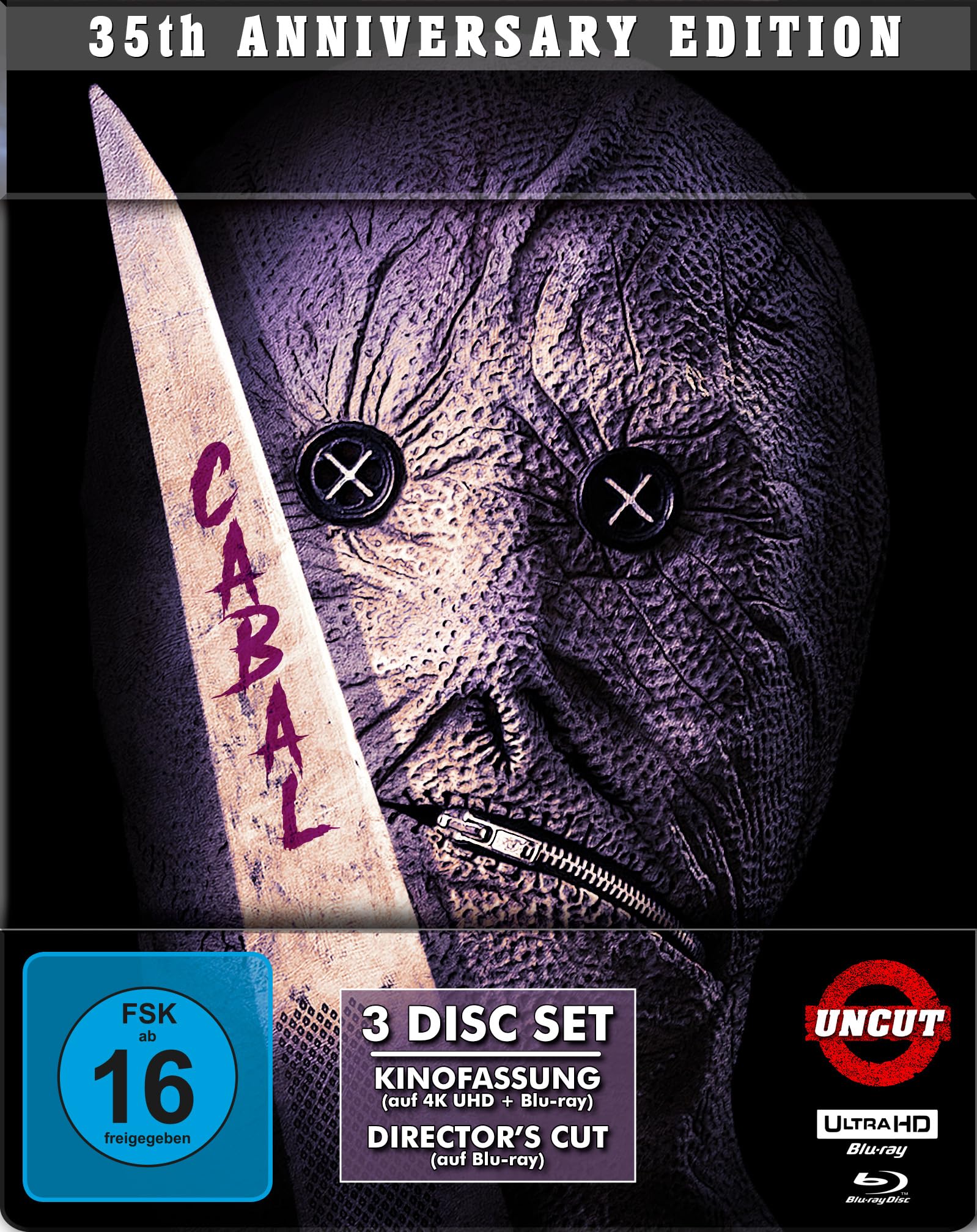 Cabal - Die Brut der Nacht - 35th Anniversary Limited Steelbook Edition (4K Ultra HD + 2Blu-Rays) - 35th Anniversary Limited Steelbook Edition Movies