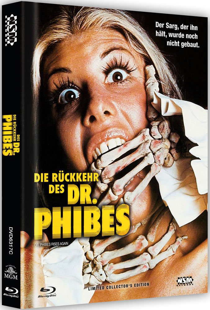Die Rückkehr des Dr. Phibes - uncut (Blu-Ray+DVD) auf 333 limitiertes Mediabook Cover C Movies