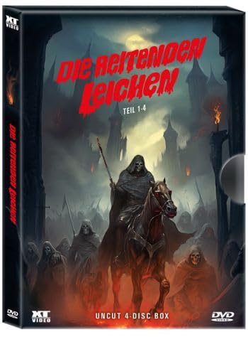 Die Legende der reitenden Leichen - uncut - Teil 1 + 2 + 3 + 4 - Nacht / Rückkehr / Geisterschiff / Blutgericht ( La Noche del terror ciego / Blind Dead ) 4 DVD Schuber Limted Edition Movies