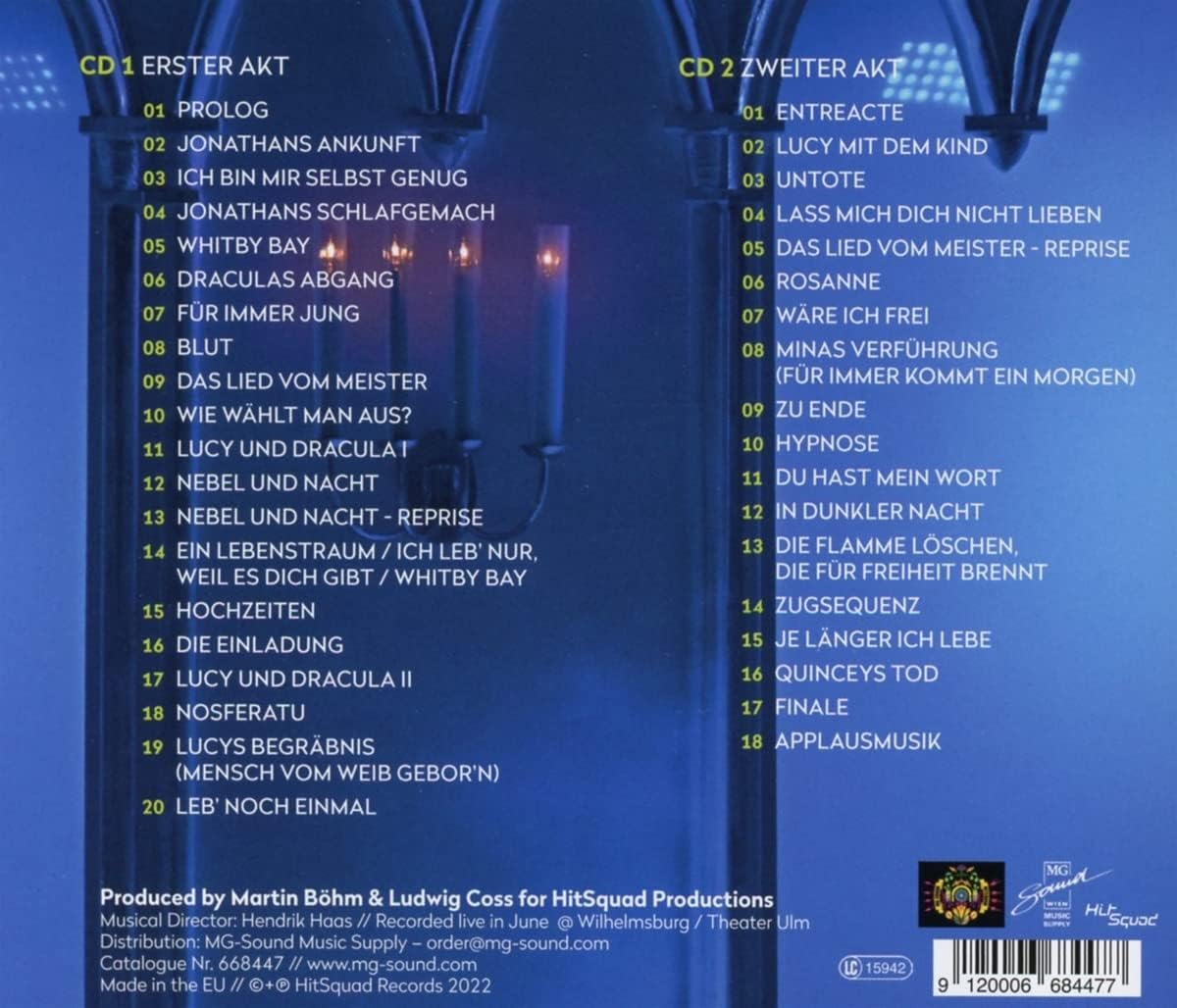 Dracula-Das Musical-Live aus der Wilhelmsburg Soundtracks & Musicals