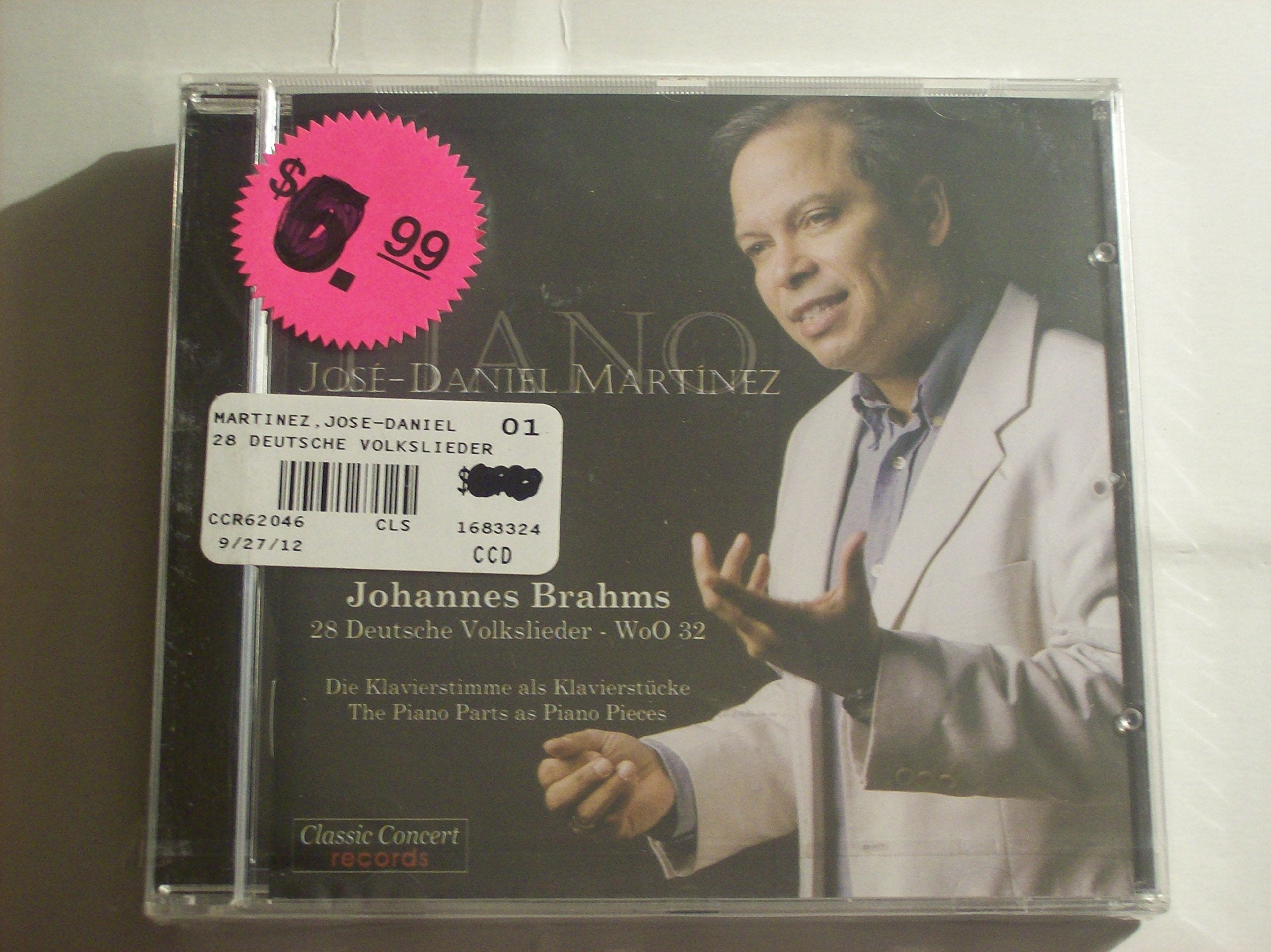 Johannes Brahms,28 Deutsche Volkslieder,die Klav Classical
