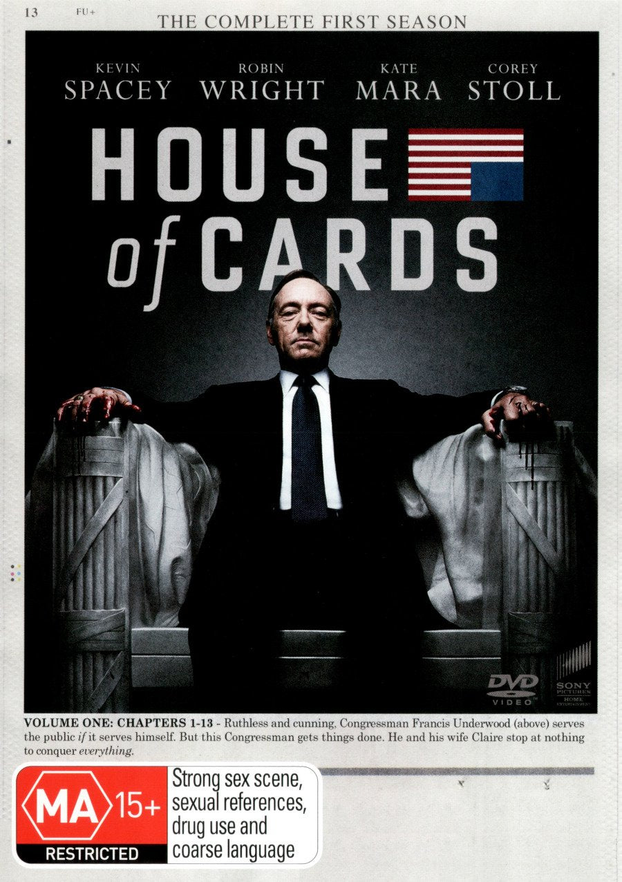 House Of Cards: The Complete First Season Films