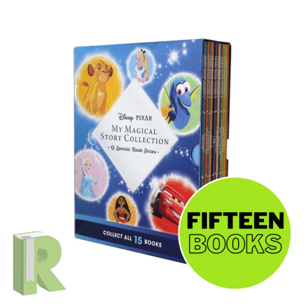 Disney Pixar My Magical Story Collection 15 Books Box Set (Lion King, Cinderella, Incredibles, Up, Alice in Wonderland, Frozen, Jungle Book, Moana, Cars, Dory & MORE!) - Disney Children's books