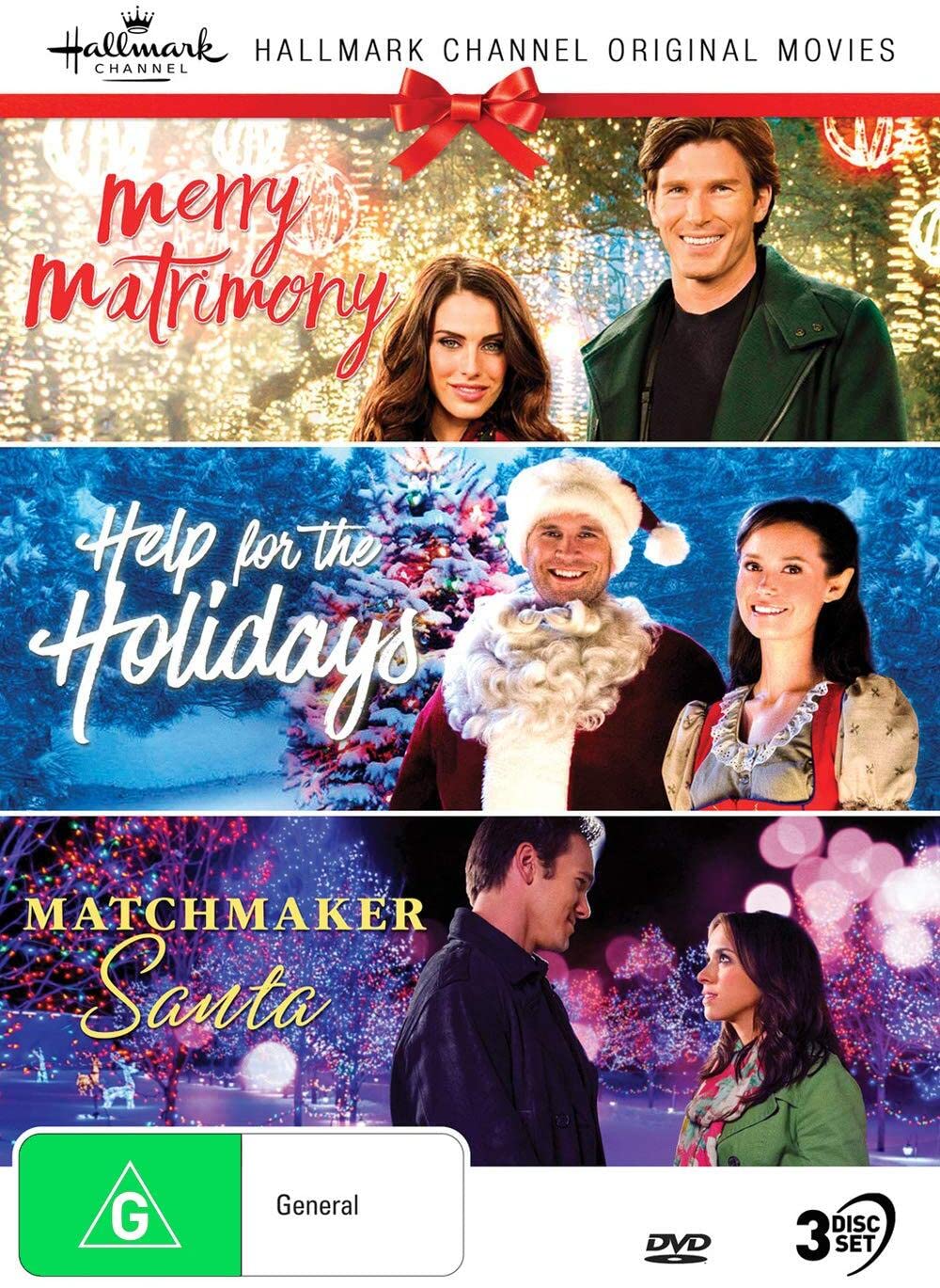 Hallmark Christmas 6 (Merry Matrimony / Help for the Holidays / Matchmaker Santa) Films